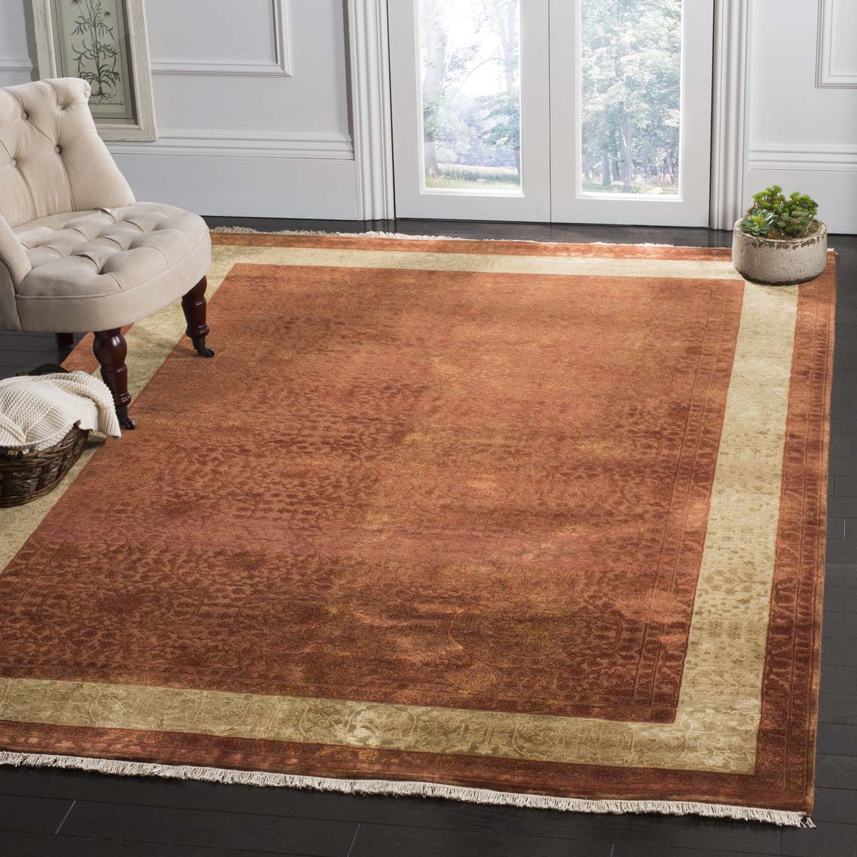 Safavieh Jewel Of India 604 Rug, JWL604 - Rust / Gold