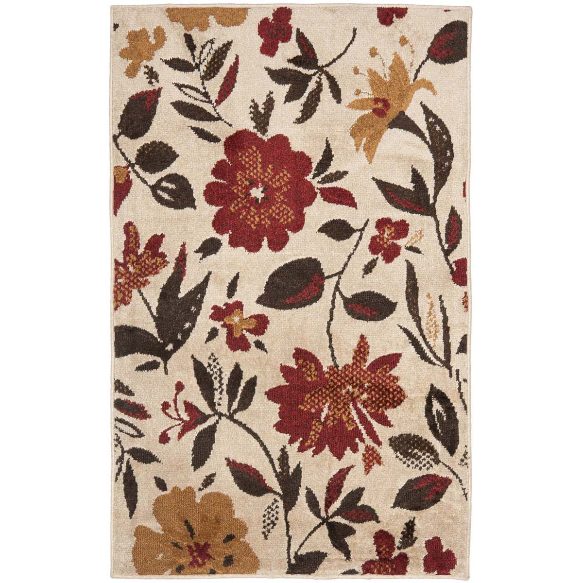 Safavieh Kashmir 112 Rug, KAS112 - Ivory / Red