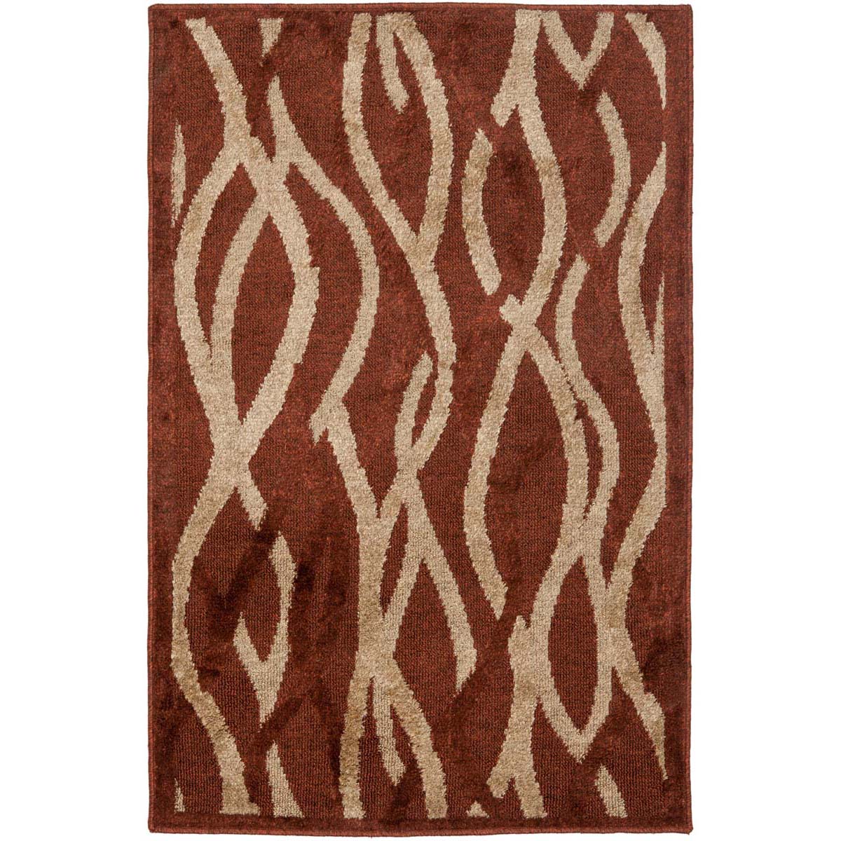 Safavieh Kashmir 117 Rug, KAS117 - Rust / Ivory