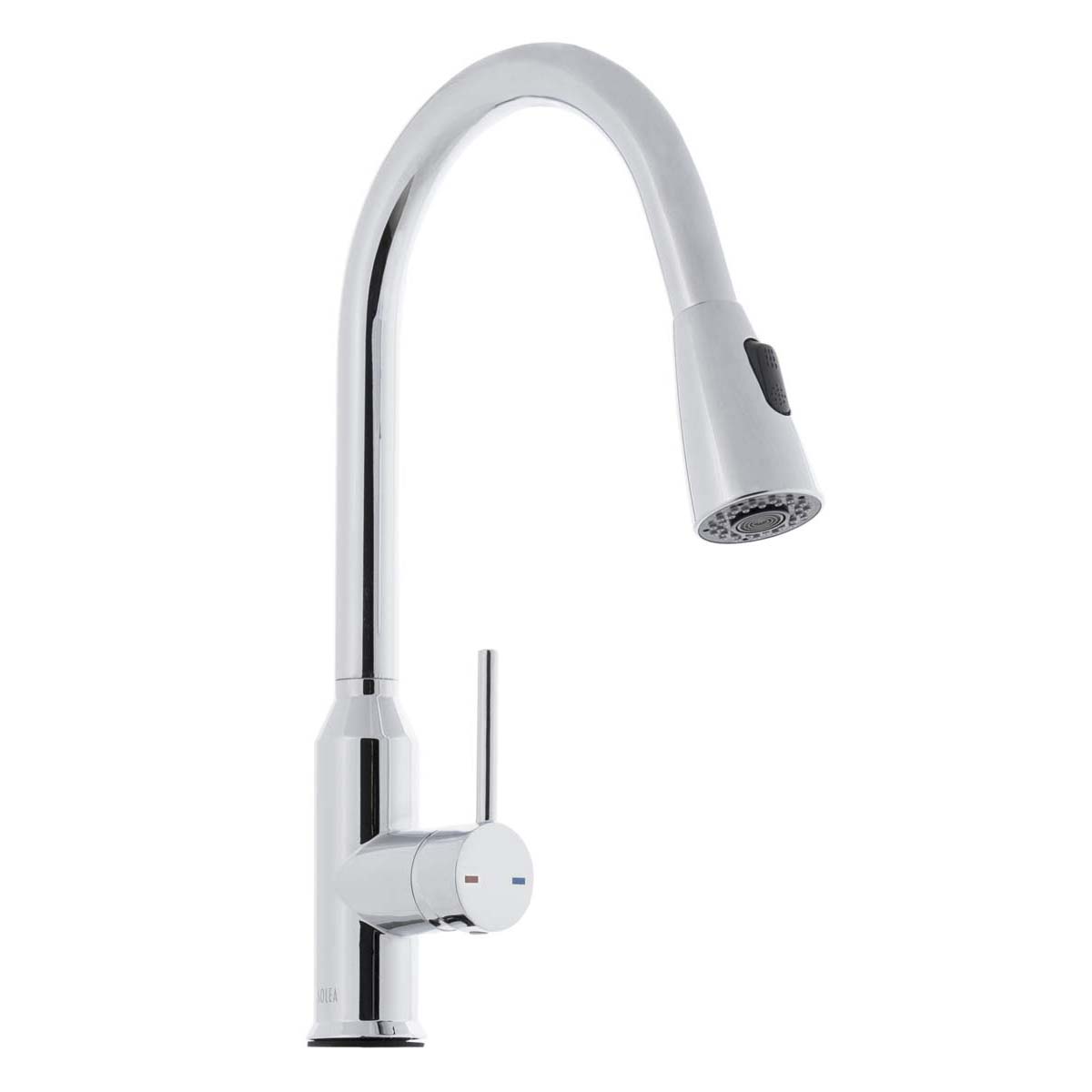 Solea Prosper Single Control Dual Function Spray Pull Down Stainless Steel 9.3X2.1X16 Kitchen Faucet - Chrome