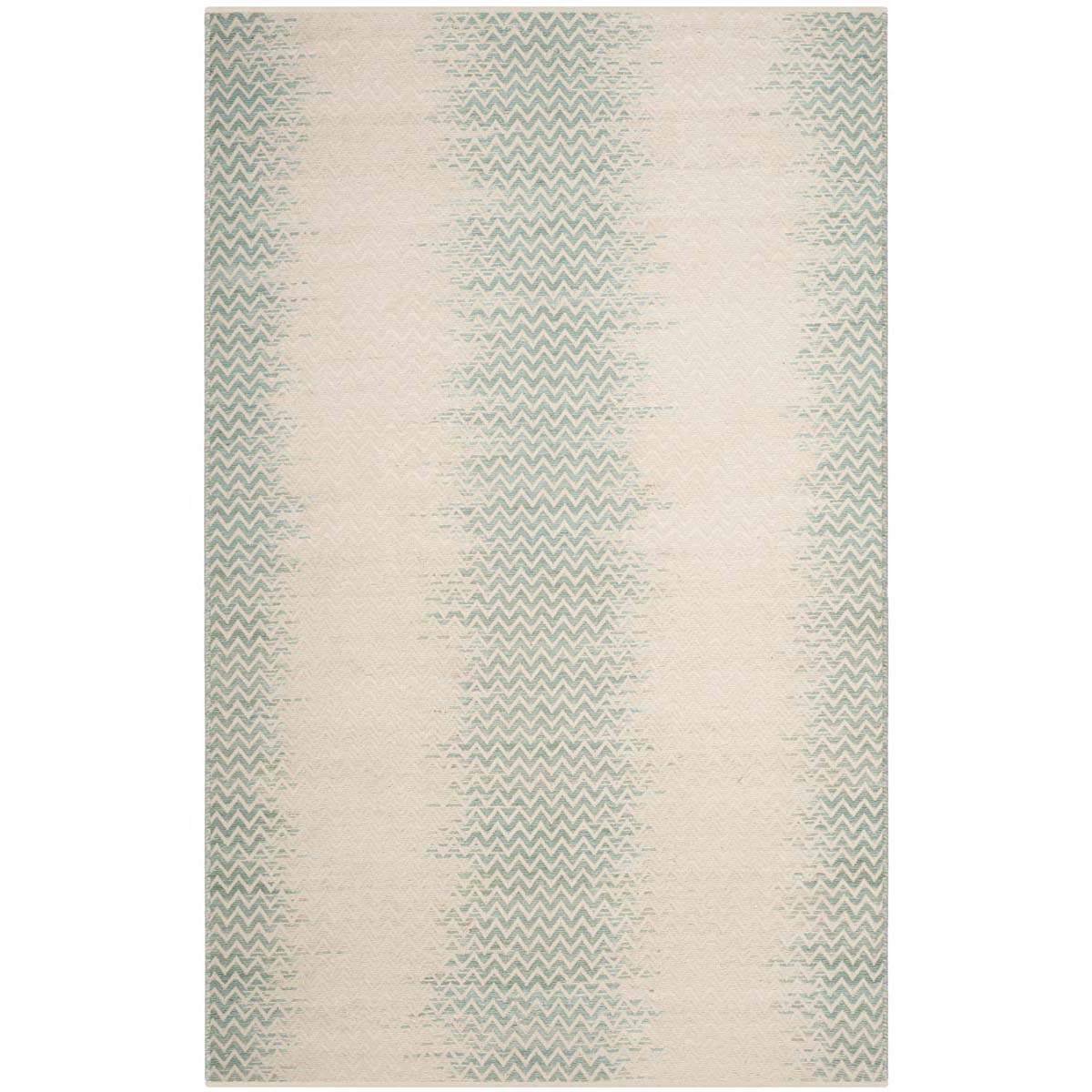 Safavieh Cotton Kilim 121 Rug, KLC121 - Light Green / Ivory