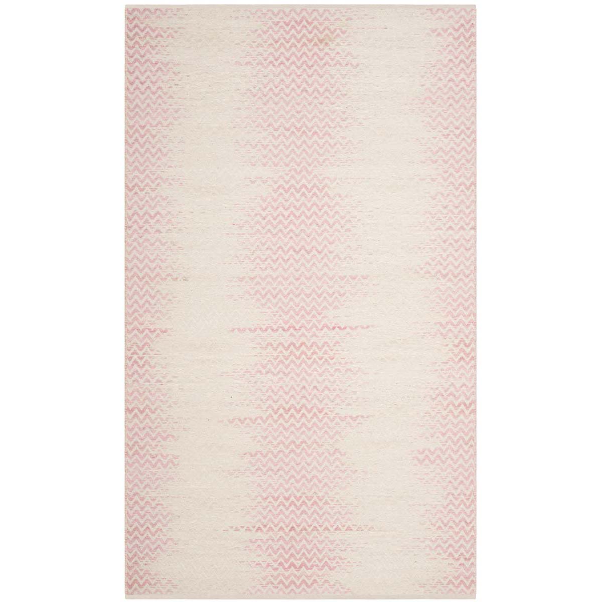 Safavieh Cotton Kilim 121 Rug, KLC121 - Light Pink / Ivory