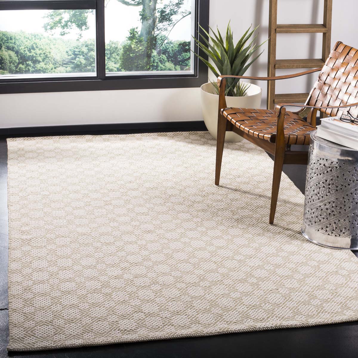 Safavieh Cotton Kilim 222 Rug, KLC222 - Beige / Ivory