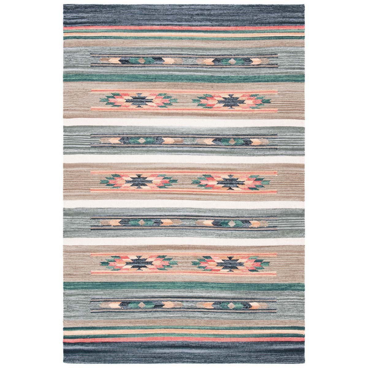 Safavieh Cotton Kilim 301 Rug, KLC301 - Grey / Olive