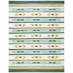 Safavieh Cotton Kilim 301 Rug, KLC301 - Aqua / Ivory