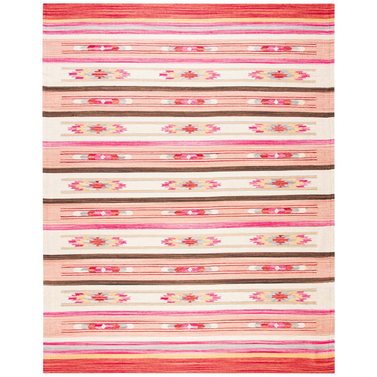 Safavieh Cotton Kilim 301 Rug, KLC301 - Red / Ivory