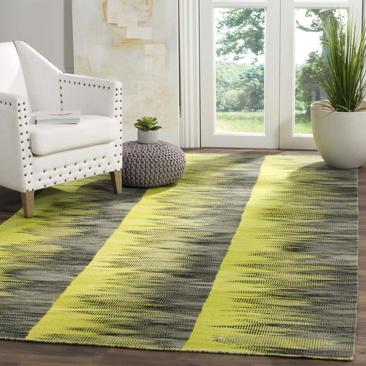 Safavieh Kilim 819 Rug, KLM819 - Green / Charcoal