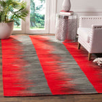 Safavieh Kilim 819 Rug, KLM819 - Red / Charcoal