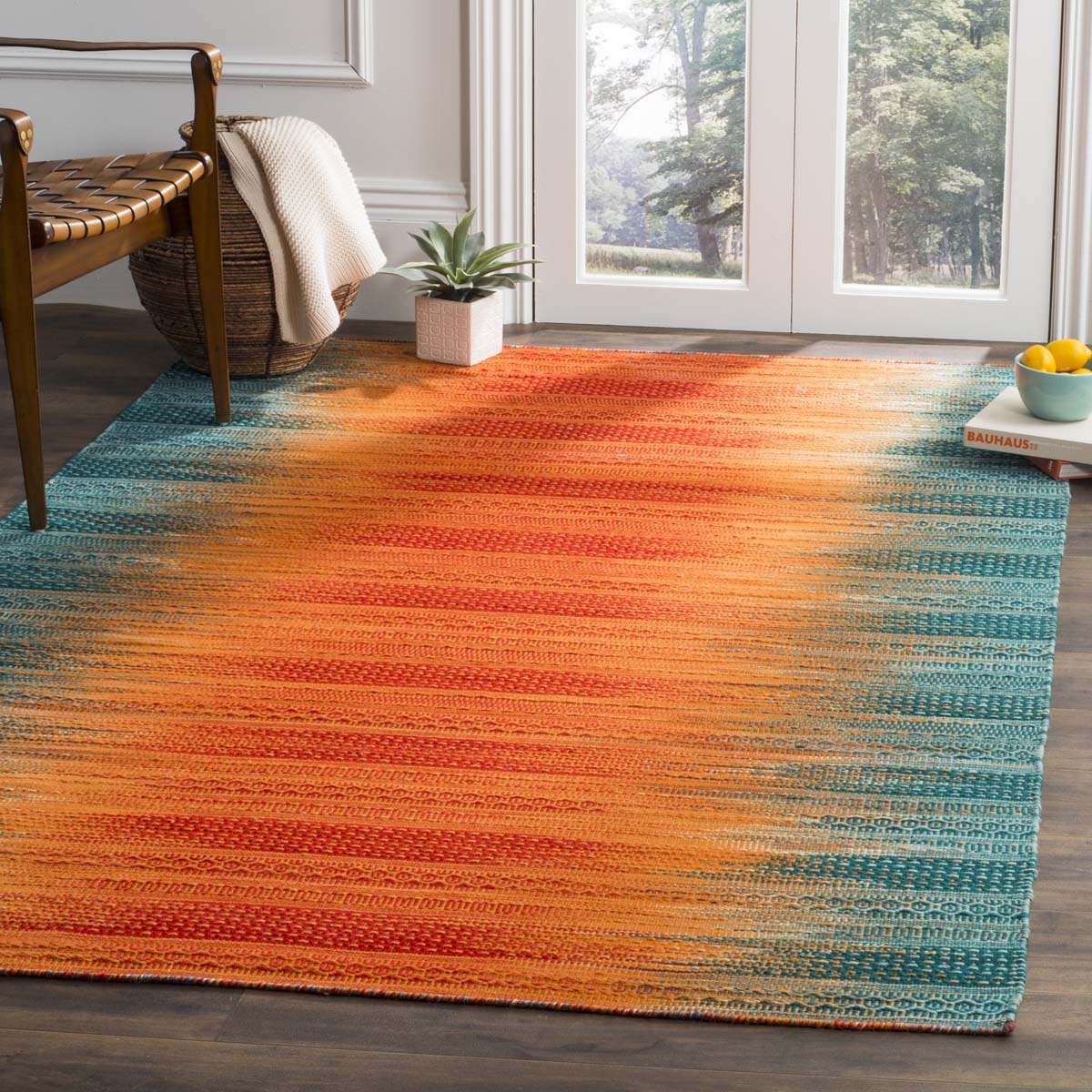 Safavieh Kilim 821 Rug, KLM821 - Teal / Red