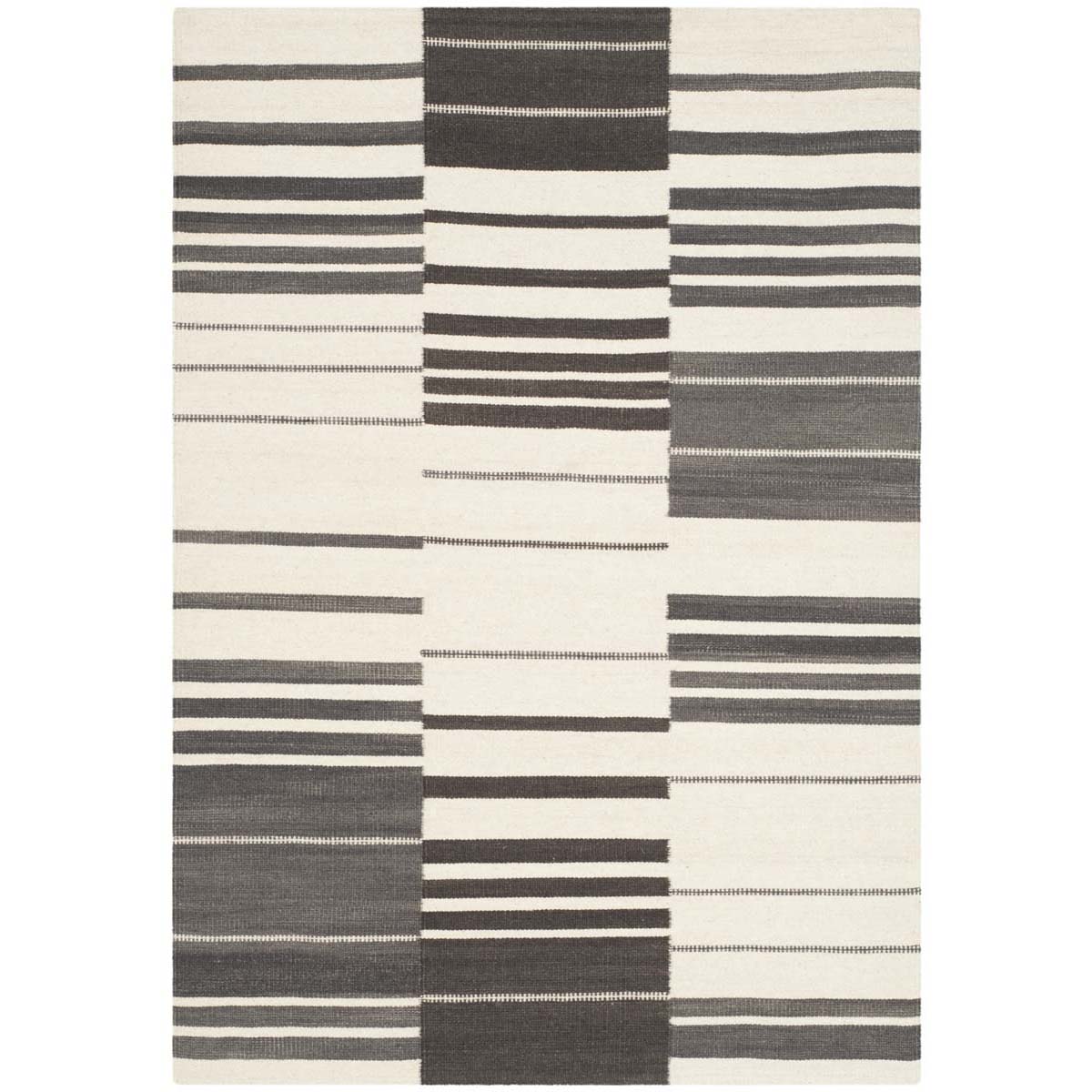 Safavieh Kilim 953 Rug, KLM953 - Dark Brown / Ivory