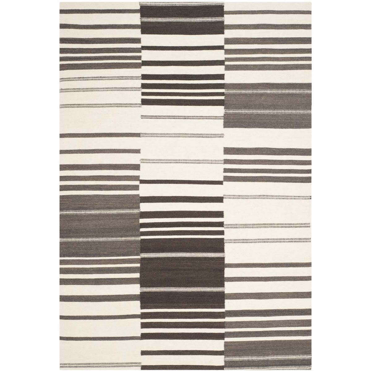 Safavieh Kilim 953 Rug, KLM953 - Dark Brown / Ivory