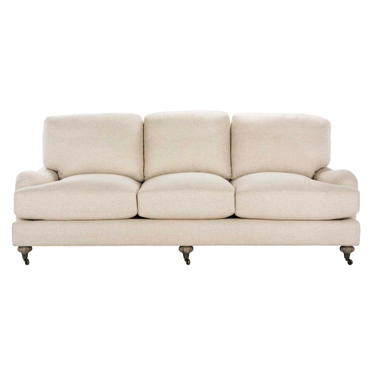 Safavieh Couture Calvin Natural Linen Sofa - Natural