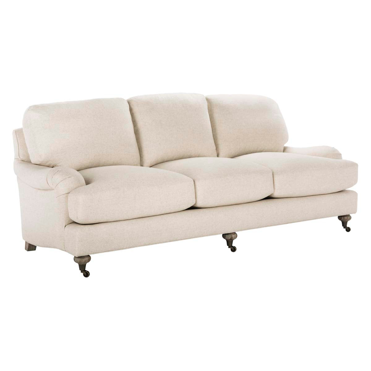 Safavieh Couture Calvin Natural Linen Sofa - Natural