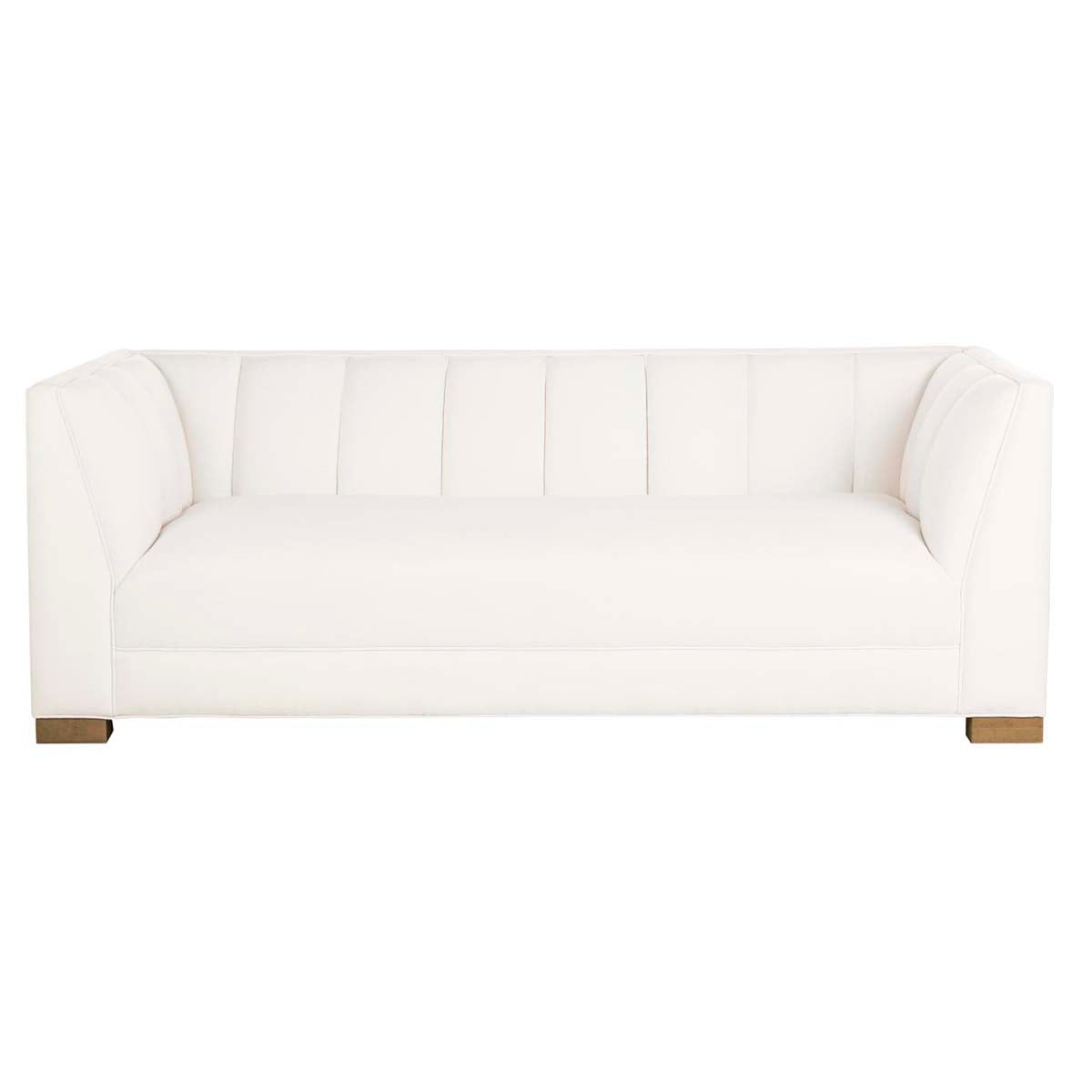 Safavieh Couture Beverly  Linen Blend Sofa - White