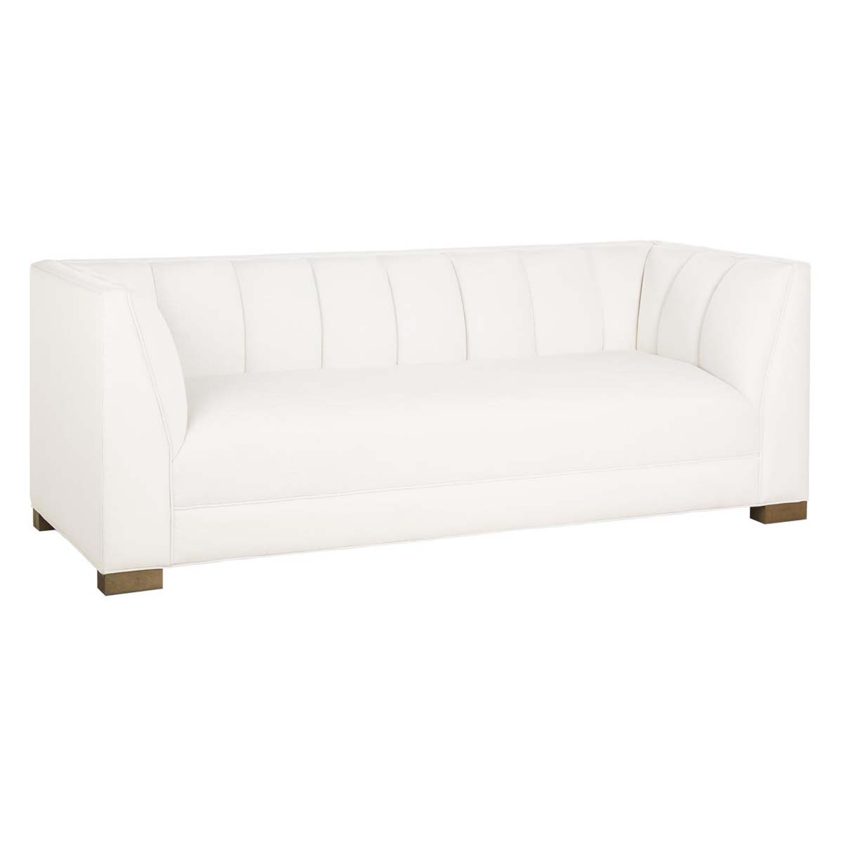 Safavieh Couture Beverly  Linen Blend Sofa - White