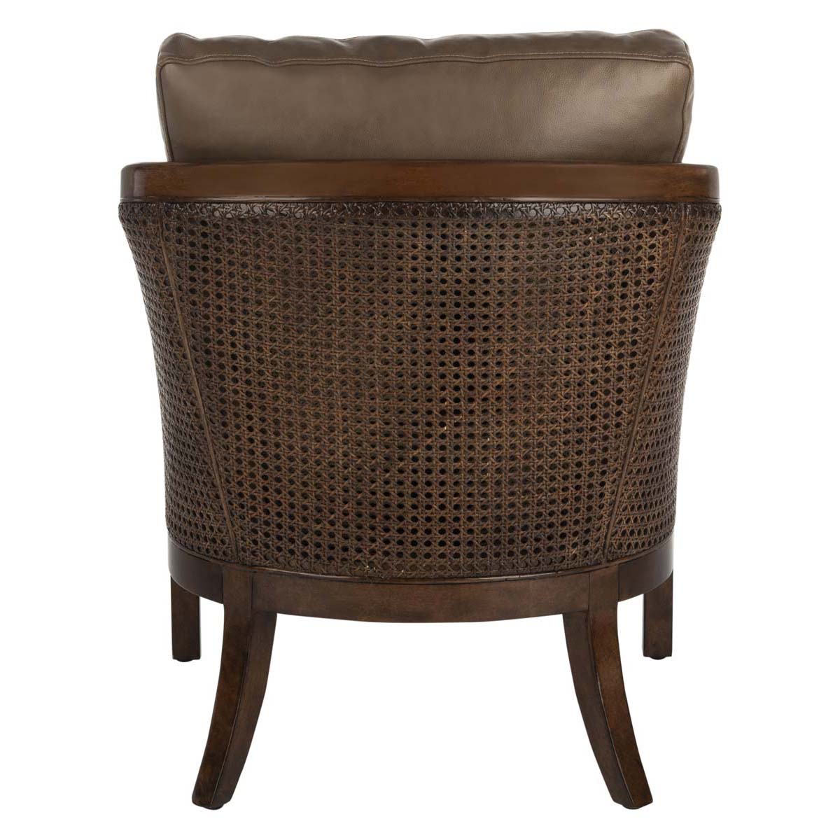 Safavieh Couture Caruso Barrel Back Chair - Dark Brown