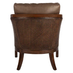 Safavieh Couture Caruso Barrel Back Chair - Dark Brown