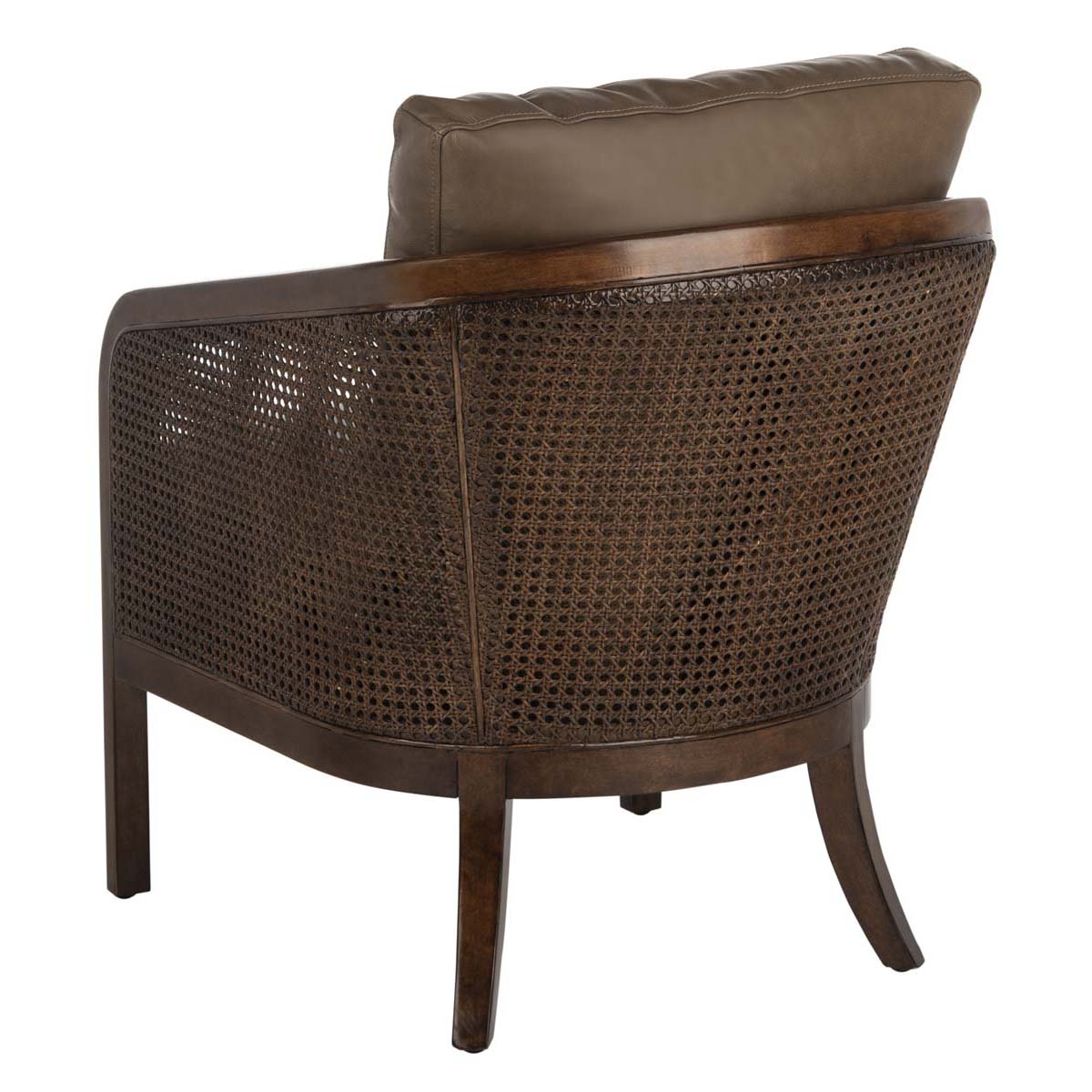 Safavieh Couture Caruso Barrel Back Chair - Dark Brown