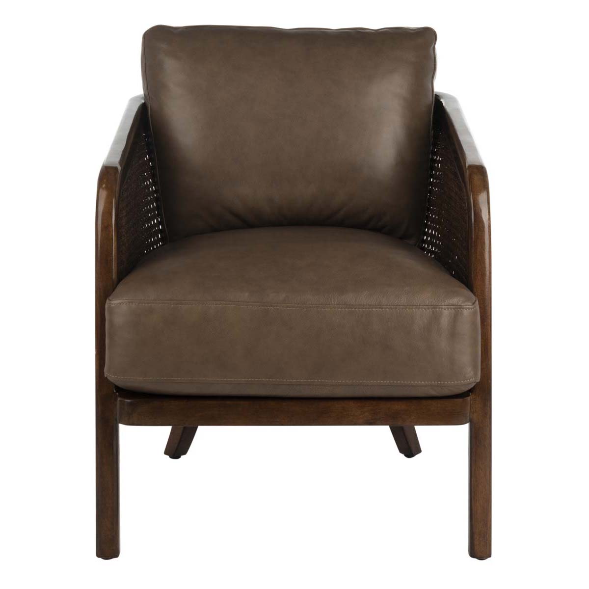 Safavieh Couture Caruso Barrel Back Chair - Dark Brown