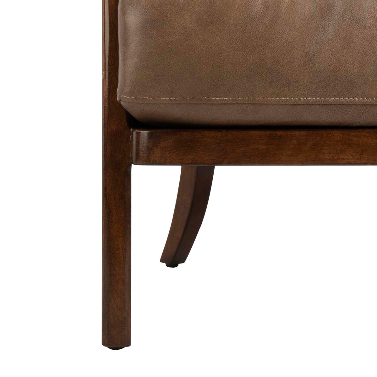 Safavieh Couture Caruso Barrel Back Chair - Dark Brown