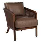 Safavieh Couture Caruso Barrel Back Chair - Dark Brown