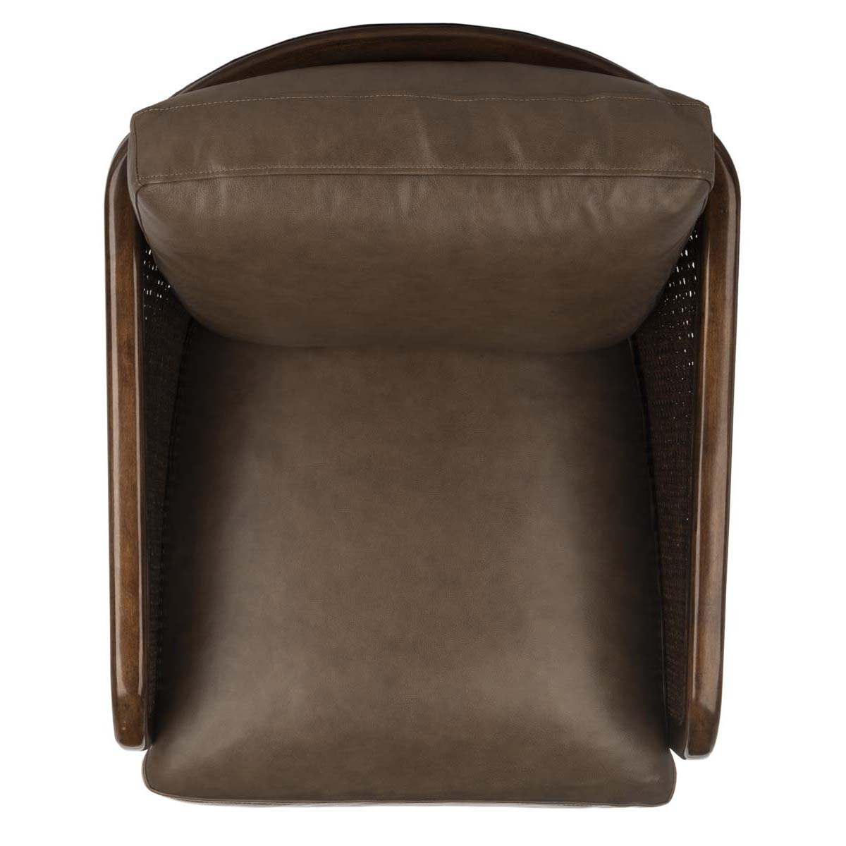 Safavieh Couture Caruso Barrel Back Chair - Dark Brown