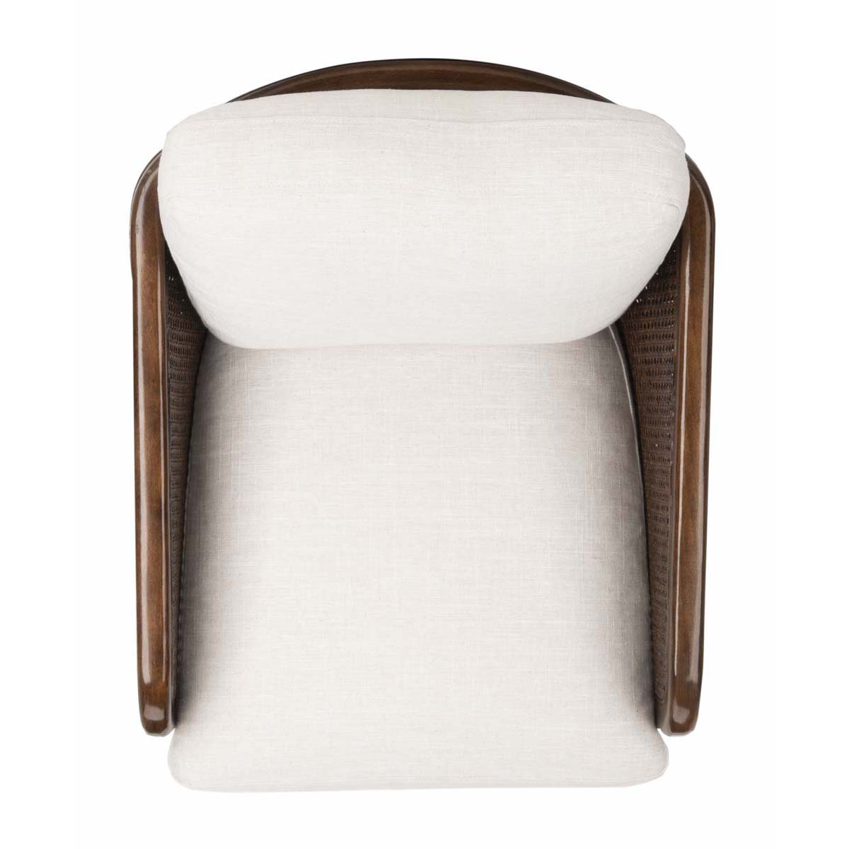 Safavieh Couture Caruso Barrel Back Chair - Oatmeal