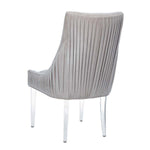 Safavieh Couture De Luca Acrylic Leg Dining Chair - Pale Taupe