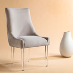 Safavieh Couture De Luca Acrylic Leg Dining Chair - Pale Taupe