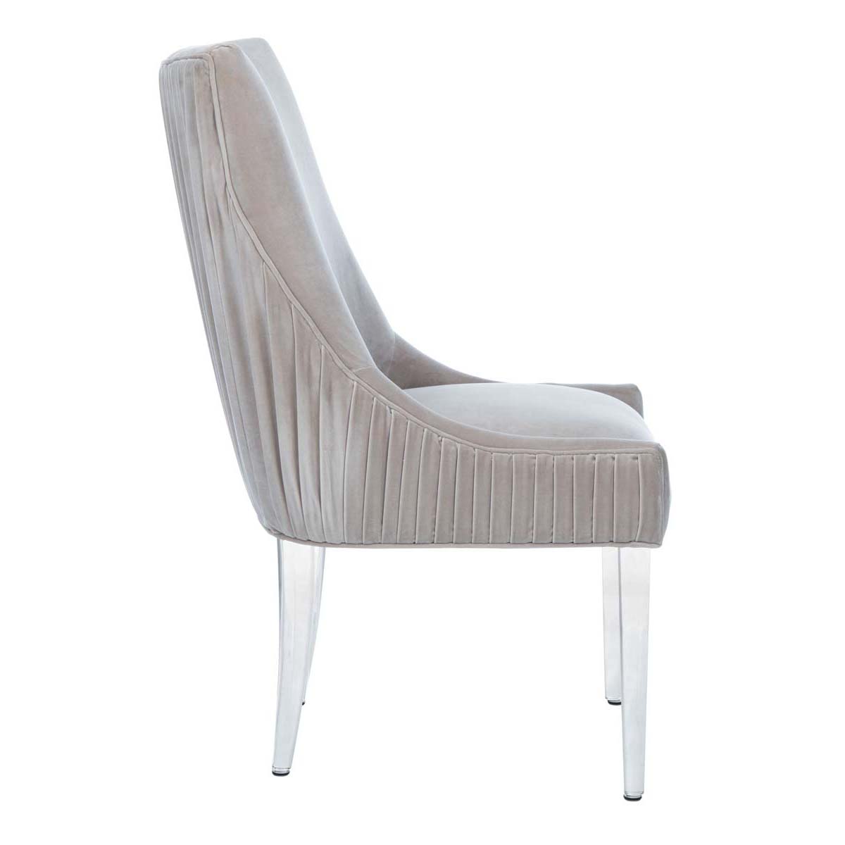 Safavieh Couture De Luca Acrylic Leg Dining Chair - Pale Taupe