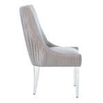 Safavieh Couture De Luca Acrylic Leg Dining Chair - Pale Taupe