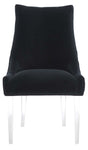 Safavieh Couture De Luca Acrylic Leg Dining Chair - Black