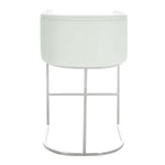 Safavieh Couture Shiloh Leather Bar Stool - Nobility White