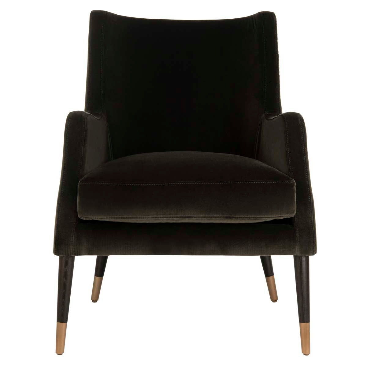 Safavieh Couture Sicily Velvet Arm Chair - Shale