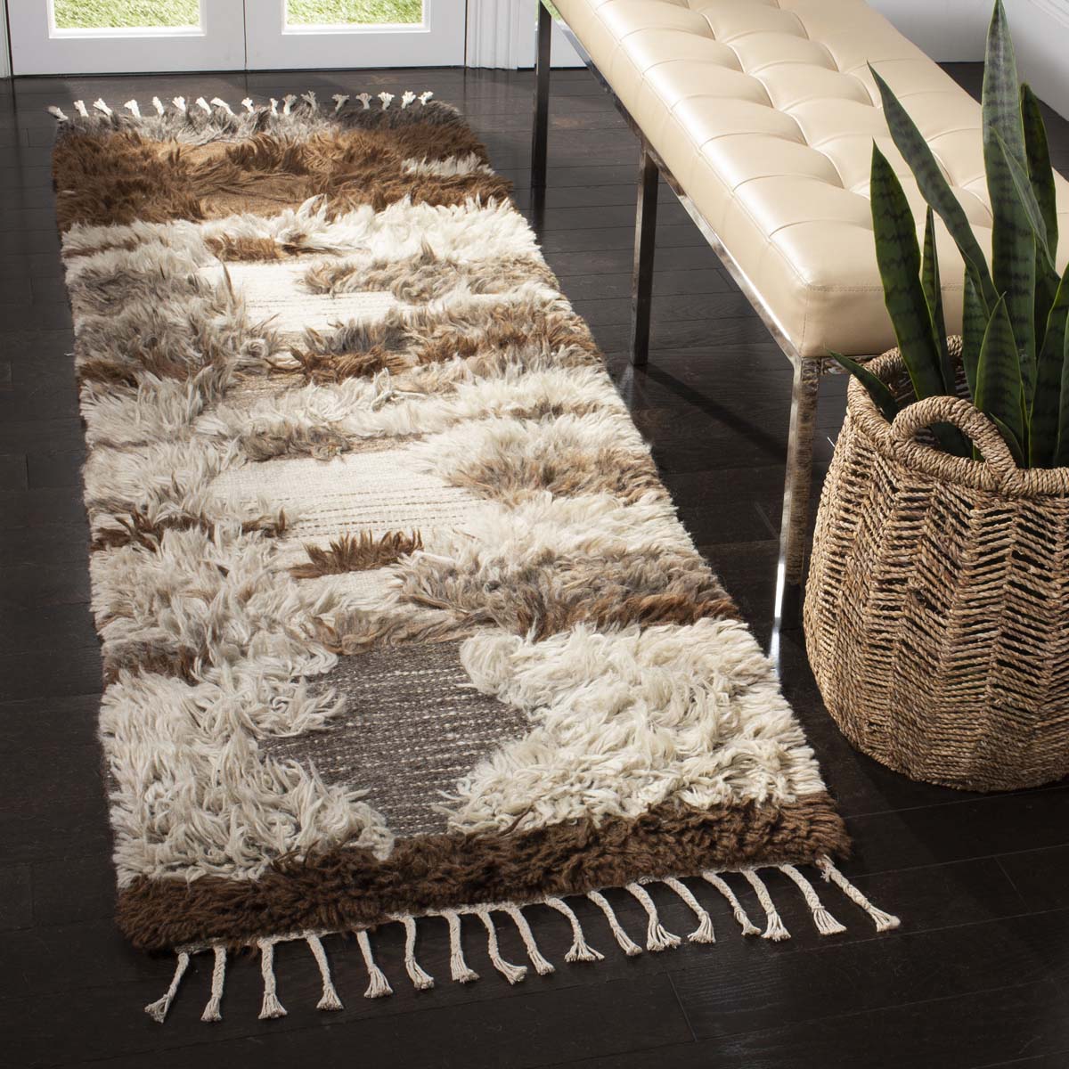 Safavieh Kenya 225 Rug, KNY225 - Grey / Brown