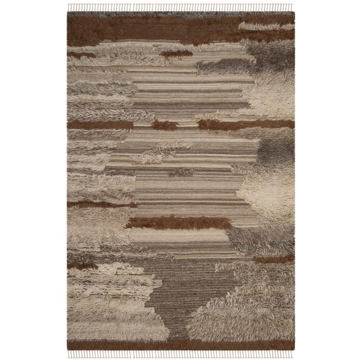 Safavieh Kenya 225 Rug, KNY225 - Grey / Brown