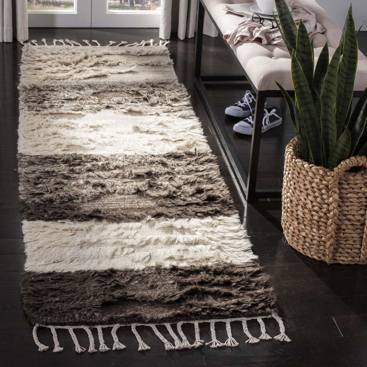 Safavieh Kenya 226 Rug, KNY226 - Ivory / Grey