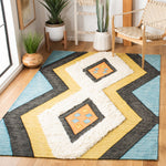 Safavieh Kenya 277 Rug, KNY277 - Black / Ivory