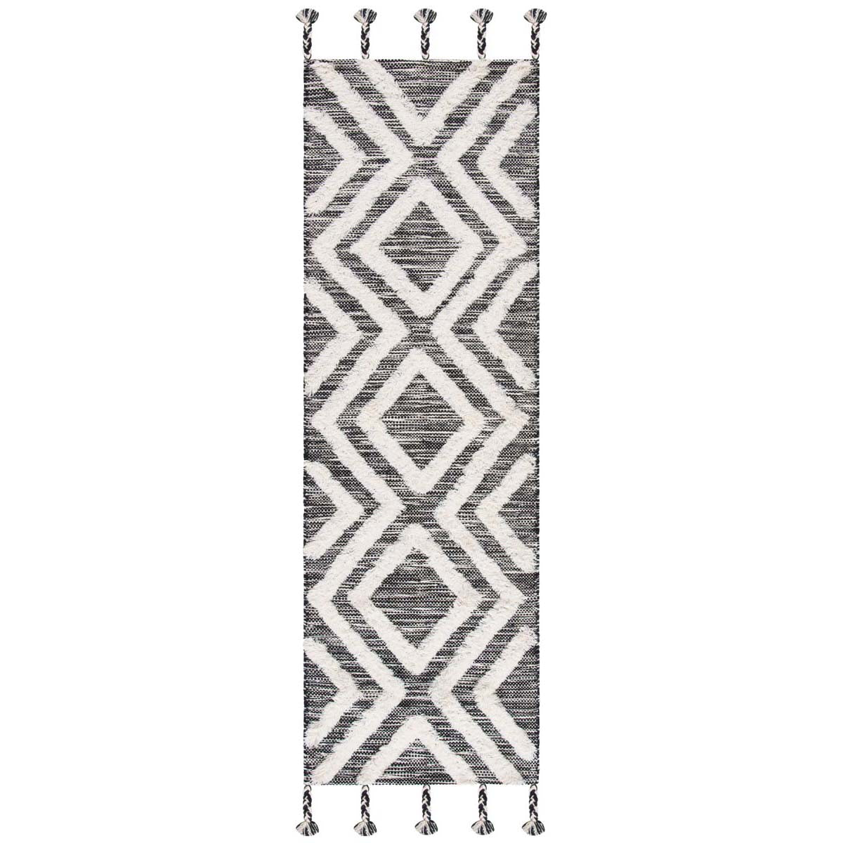 Safavieh Kenya 331 Rug, KNY331 - Black / Ivory