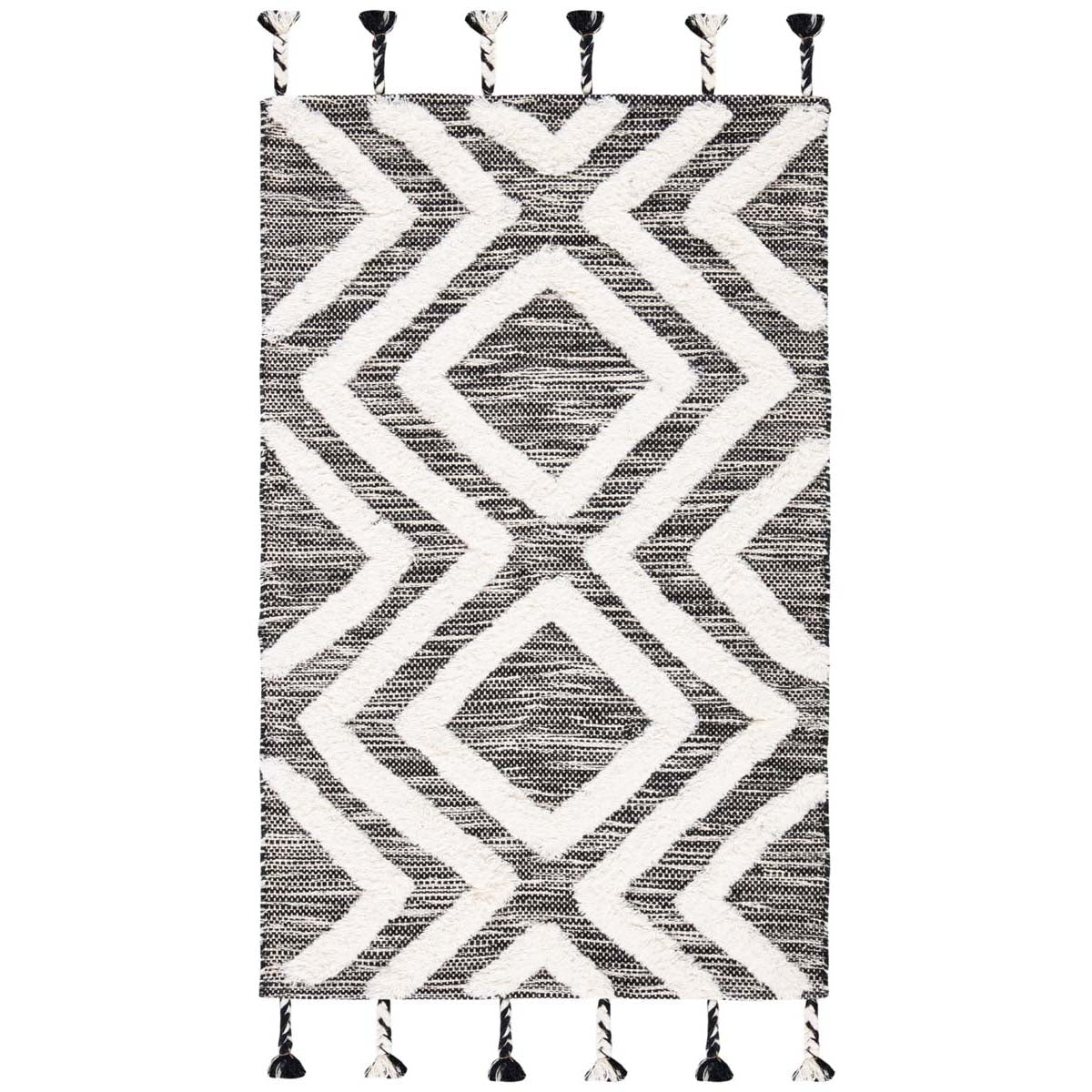 Safavieh Kenya 331 Rug, KNY331 - Black / Ivory