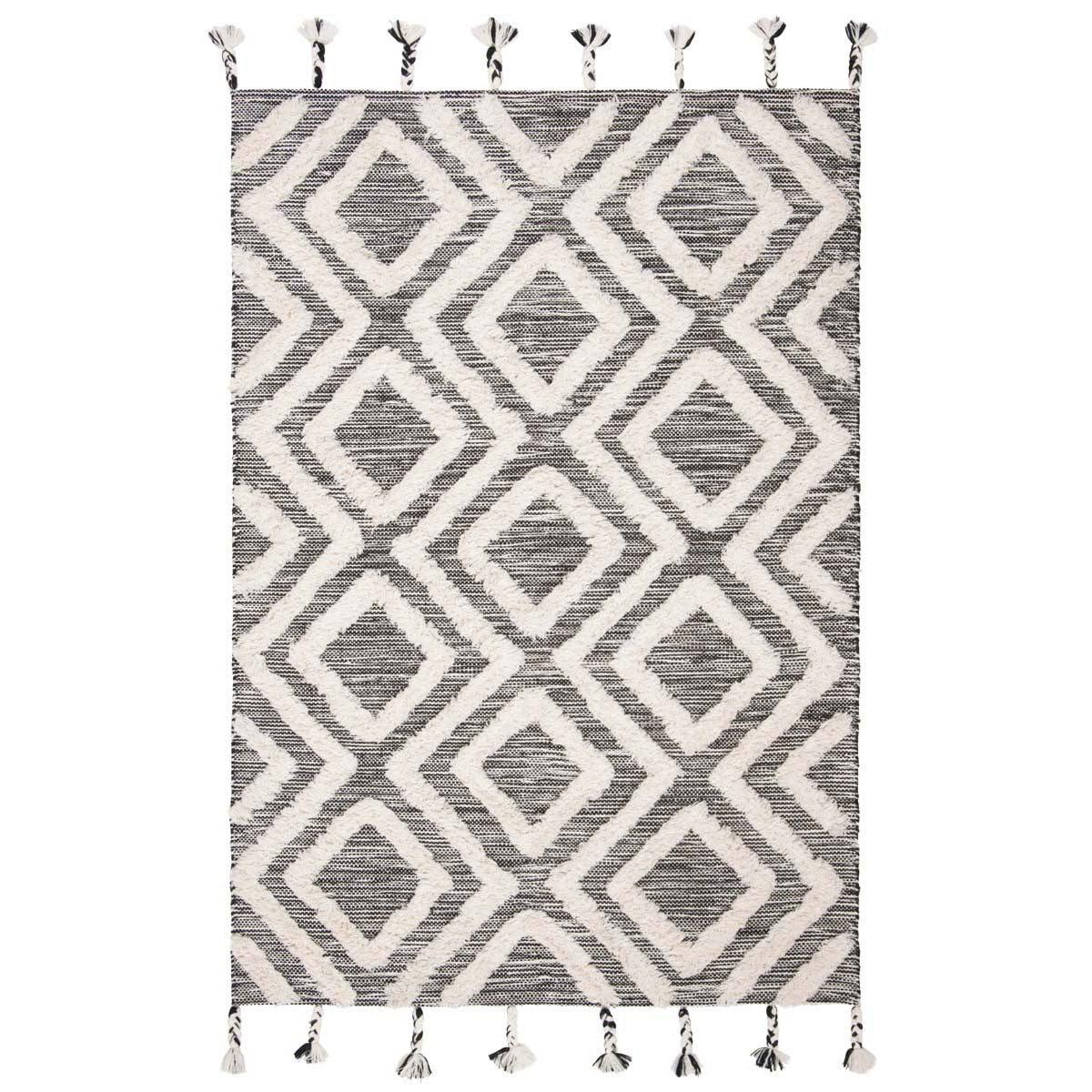 Safavieh Kenya 331 Rug, KNY331 - Black / Ivory