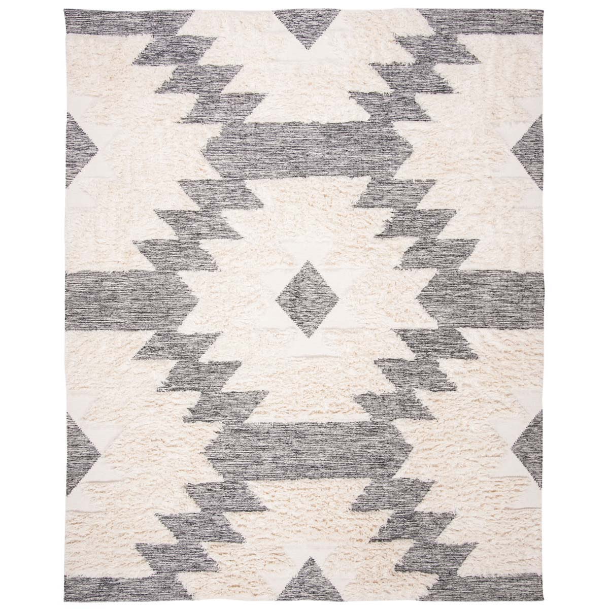 Safavieh Kenya 452 Rug, KNY452 - Black / Ivory