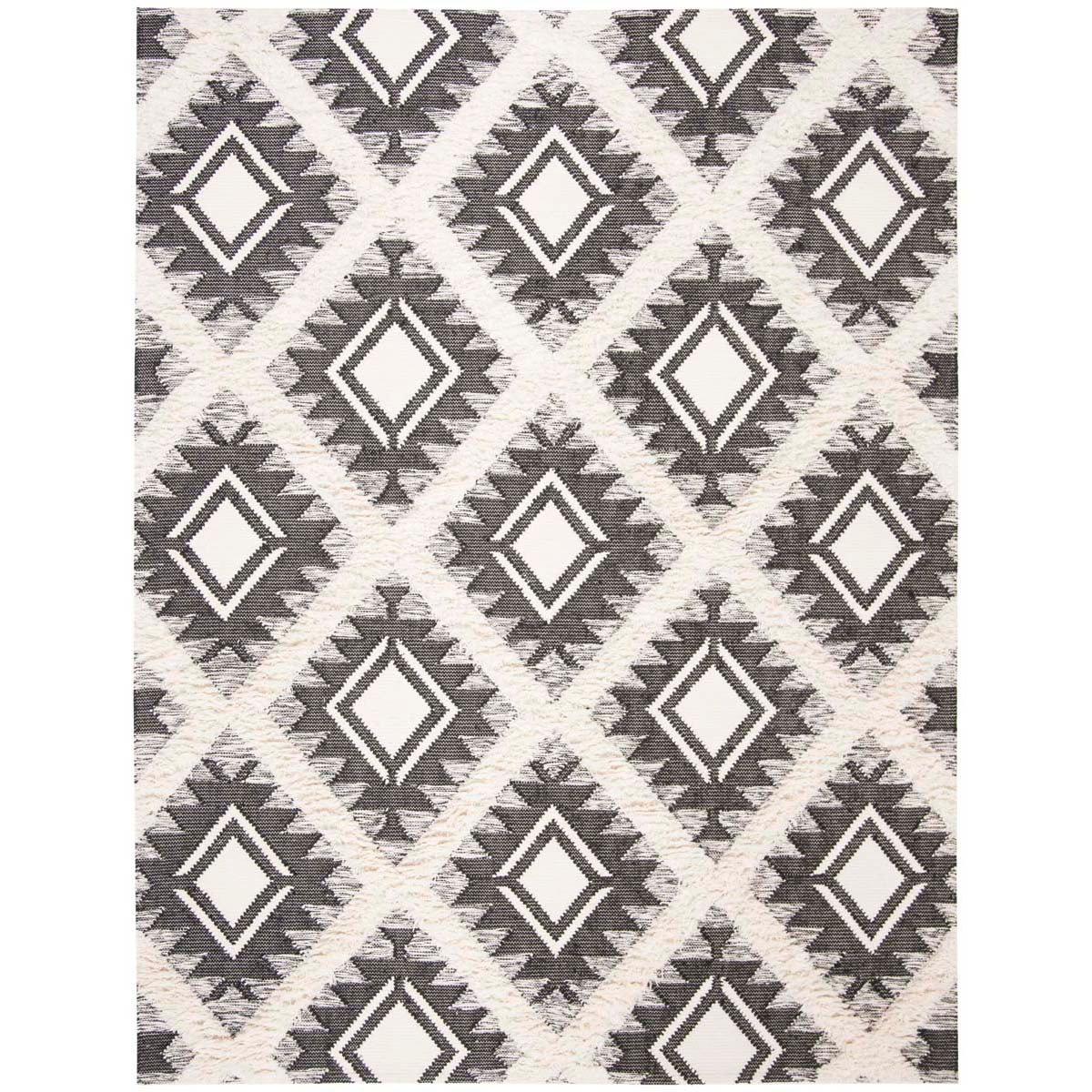 Safavieh Kenya 453 Rug, KNY453 - Black / Ivory