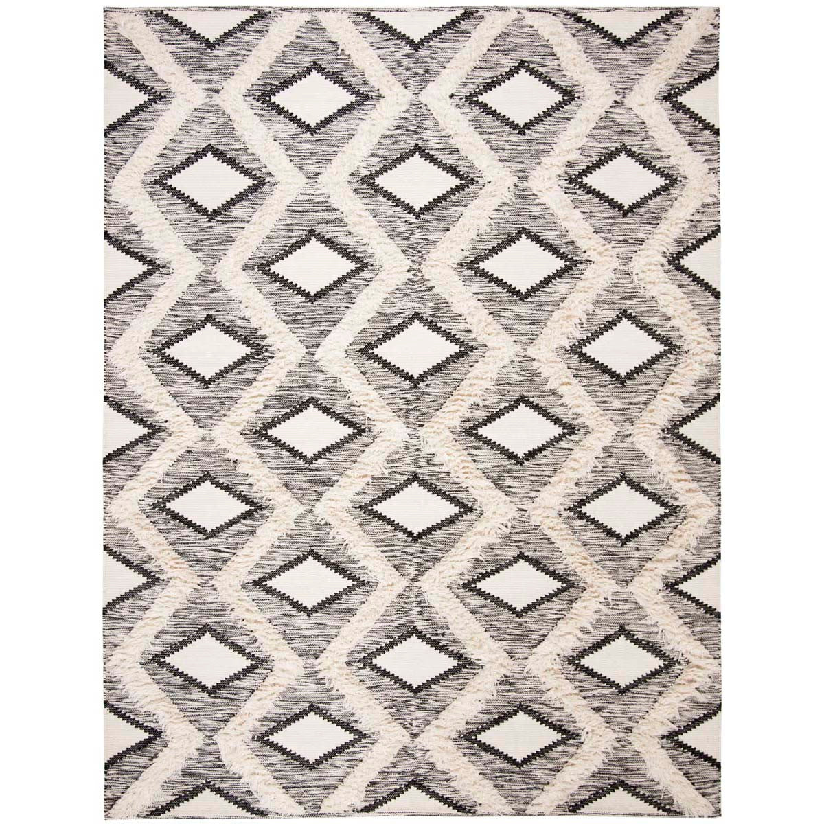 Safavieh Kenya 454 Rug, KNY454 - Black / Ivory