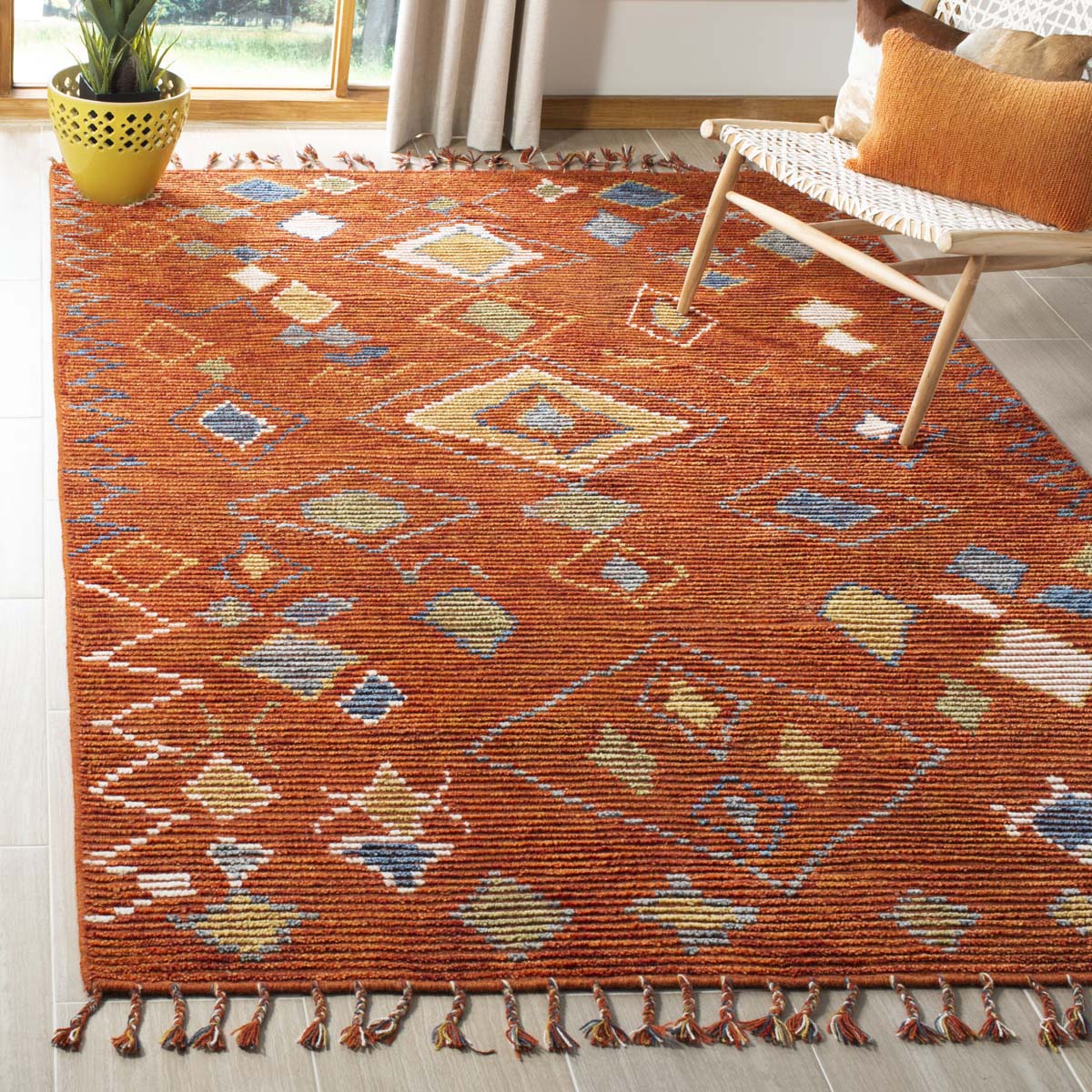 Safavieh Kenya 545 Rug, KNY545 - Red / Multi