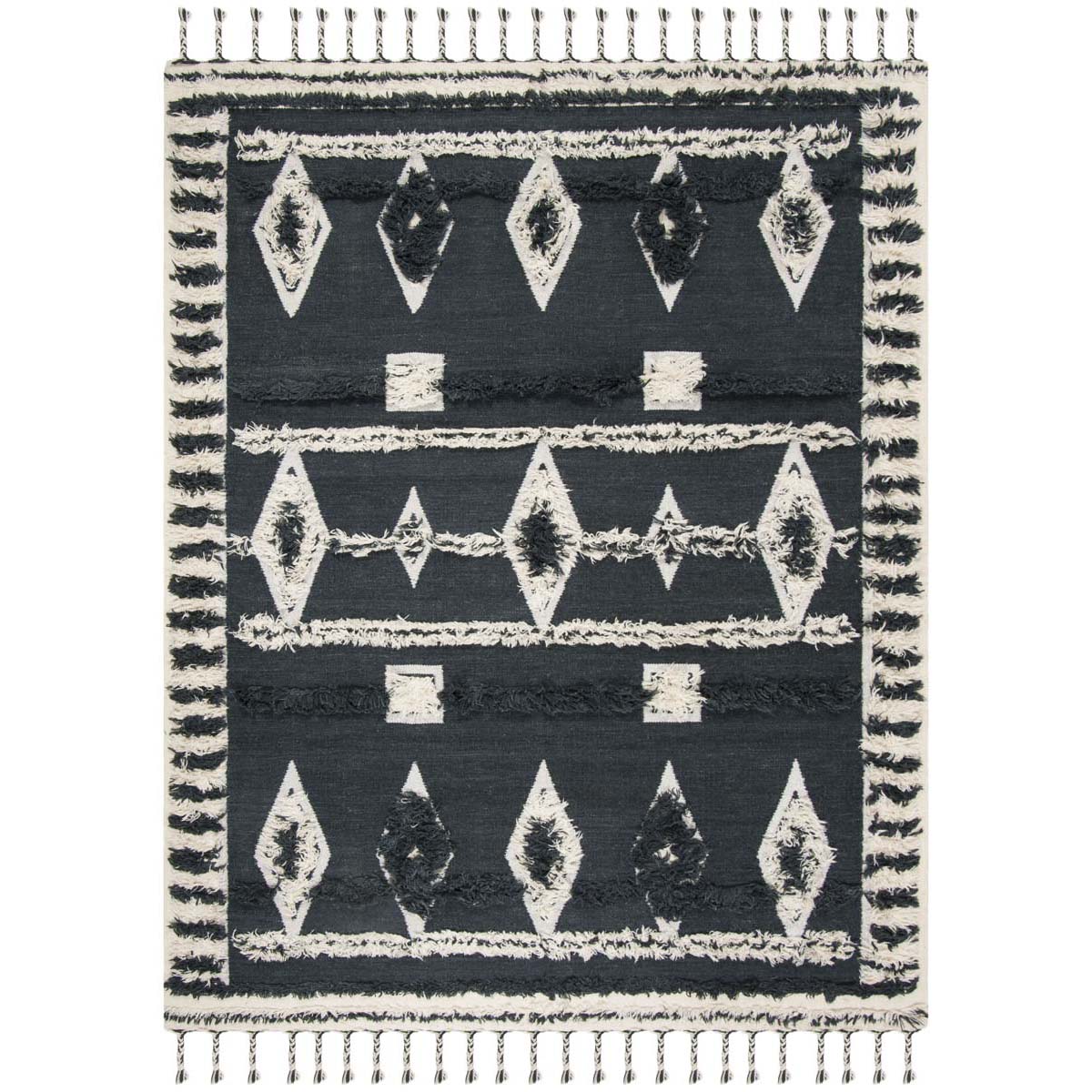 Safavieh Kenya 601 Rug, KNY601 - Charcoal / Ivory