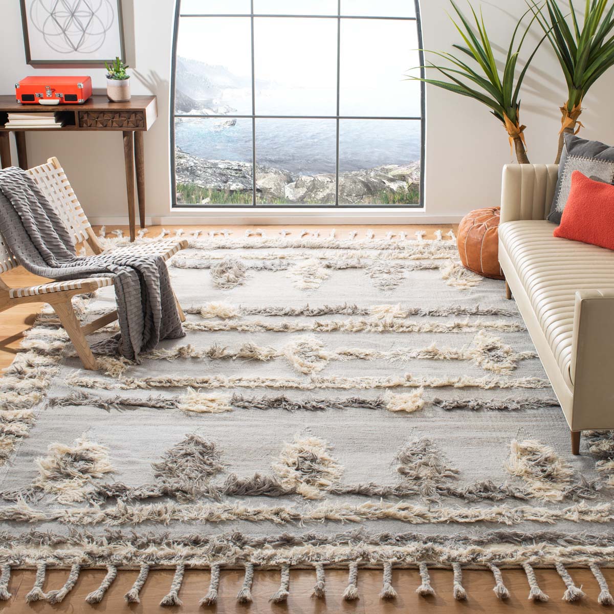 Safavieh Kenya 601 Rug, KNY601 - Grey / Ivory