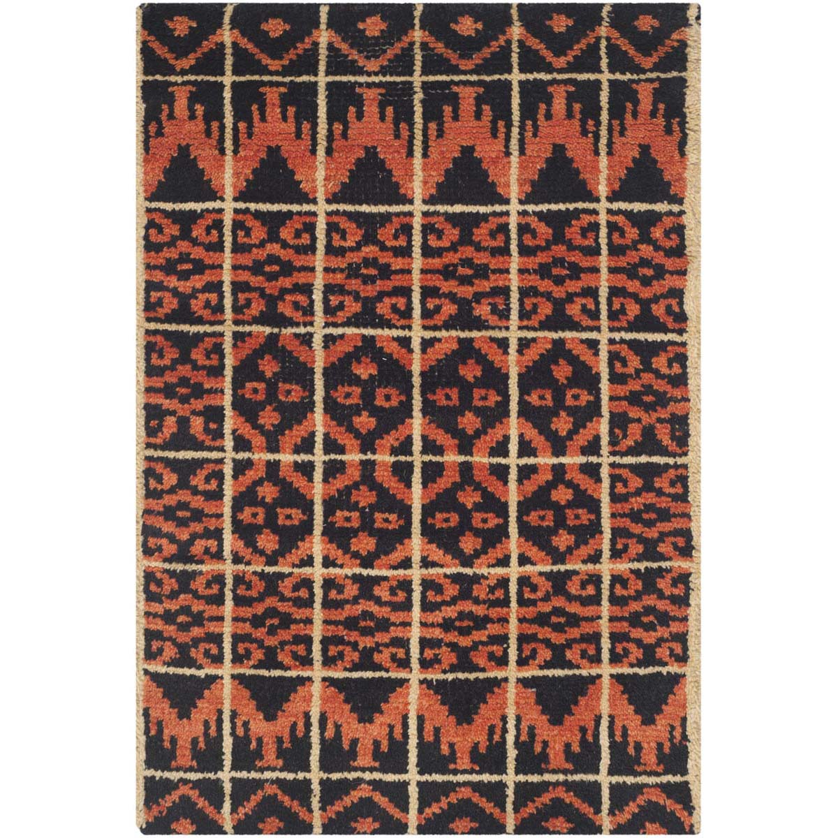 Safavieh Kenya 609 Rug, KNY609 - Orange / Black