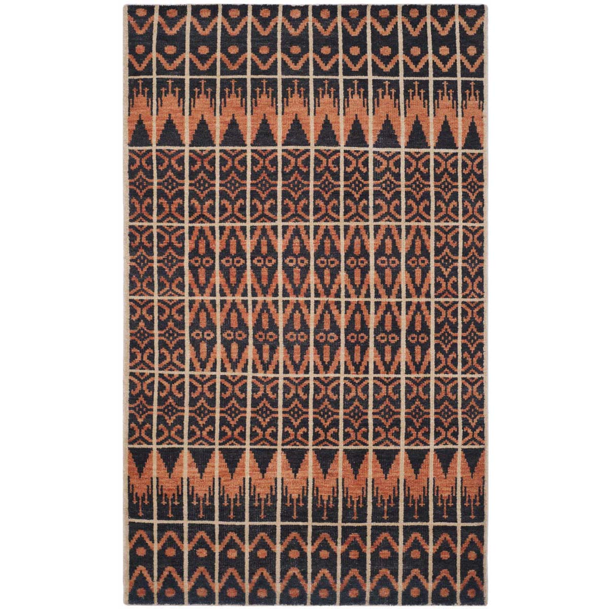 Safavieh Kenya 609 Rug, KNY609 - Orange / Black