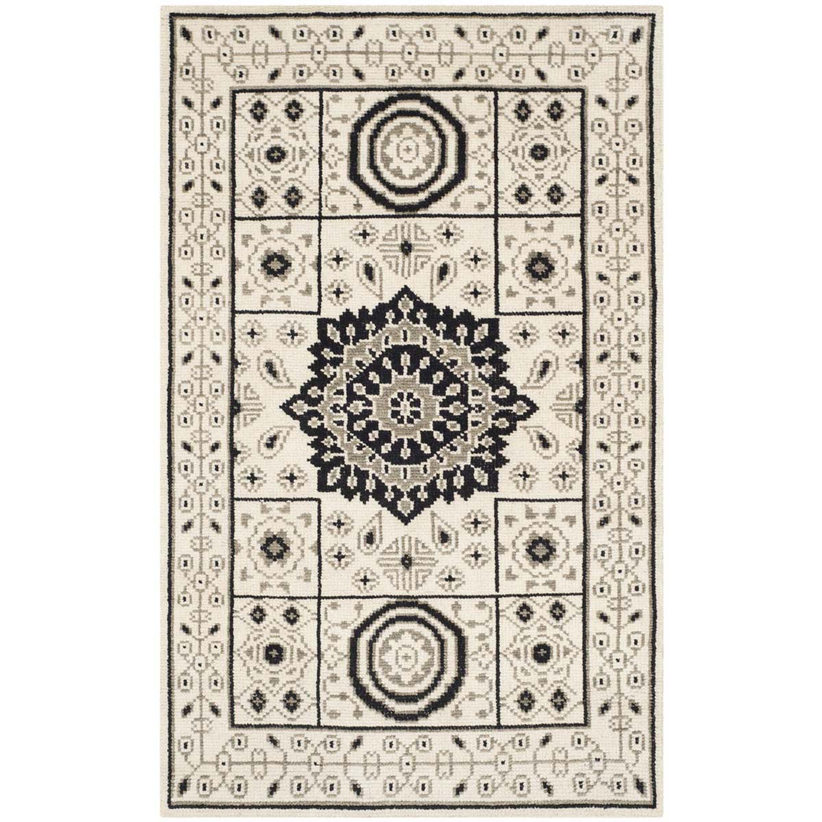 Safavieh Kenya 625 Rug, KNY625 - Ivory / Grey